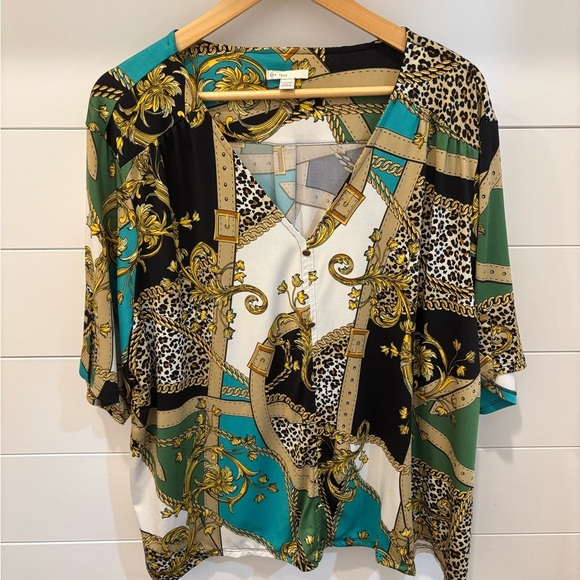Versace Inspired Blouse - Picture 1 of 3